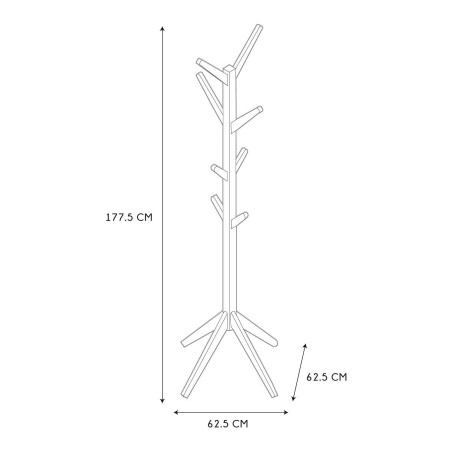 Wieszak na ubrania Tree naturalny