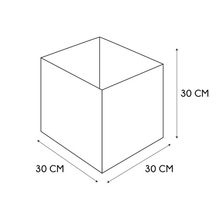 Pudełko do regału 30x30cm szare ciemne    Cube