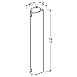 ABREGO LAMPA SUFITOWA PLAFON 52/10 3X60W E27