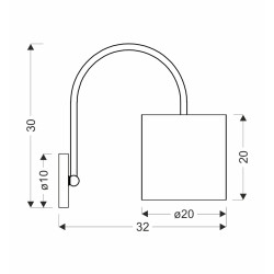 Atlanta lampa kinkiet biały 1x40w e27 abażur biały