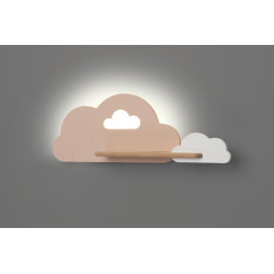 CLOUD LAMPA KINKIET ŚCIENNY 5W LED IQ KIDS RÓŻOWY+BIAŁY