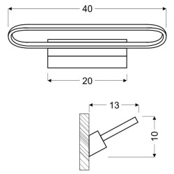 COVER LAMPA KINKIET 15W LED 4000K BIAŁY