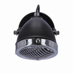 Crazy lampa kinkiet czarny 1x15w gu10 klosz bezbarwny