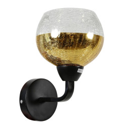 CROMINA GOLD LAMPA KINKIET 1X60W E27 CZARNY