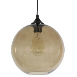 EDISON LAMPA WISZĄCA 25 1X60W E27 BRĄZOWY + ŻARÓWKA