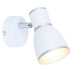 FIDO LAMPA KINKIET 1X40W E14 BIAŁY+CHROM