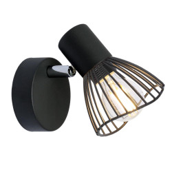 FLY LAMPA KINKIET 1X40W E14 CZARNY