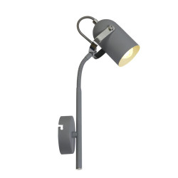 GRAY LAMPA KINKIET NA WYSIĘGNIKU 1X40W E14 SZARY