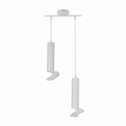 LAMPA WISZĄCA TUBA 2X50W GU10 6/30 BIAŁY