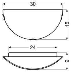 LEW PLAFON 1/2 1X60W PROMOCJA