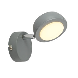 MILD LAMPA KINKIET 1X6W LED SZARY 3000K