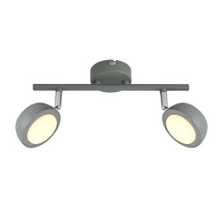 MILD LAMPA SUFITOWA LISTWA 2X6W LED SZARY 3000K