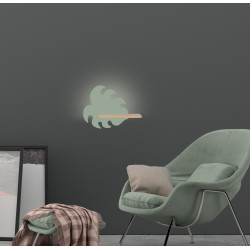 Monstera lampa kinkiet 5w led 4000k iq kids zielony