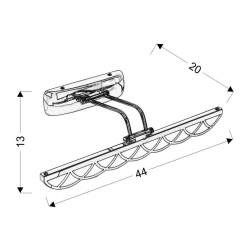 MOVE KINKIET 6W LED CHROMOWY 4000K