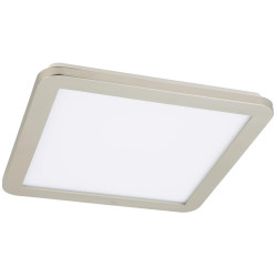 NEXIT LAMPA SUFITOWA PLAFON 30X30 18W LED IP44 SATYNA+BIAŁY 3000K