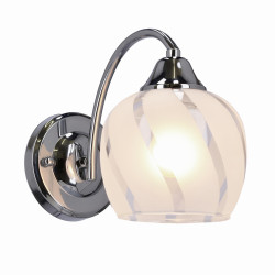 Prego lampa kinkiet chromowy 1x40w e27 klosz bezbarwny