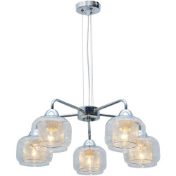 RAY LAMPA WISZĄCA 5X40W E14 CHROM