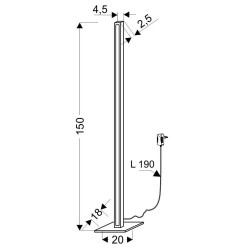 RODNEY LAMPA PODŁOGOWA 35W LED KOLOR DREWNIANY