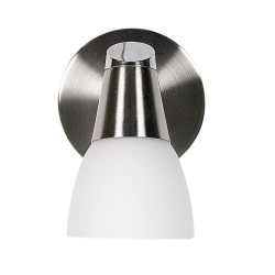 SELIA LAMPA KINKIET 1X40W G9 NIKIEL MAT/CHROM BIAŁY (BŻ)