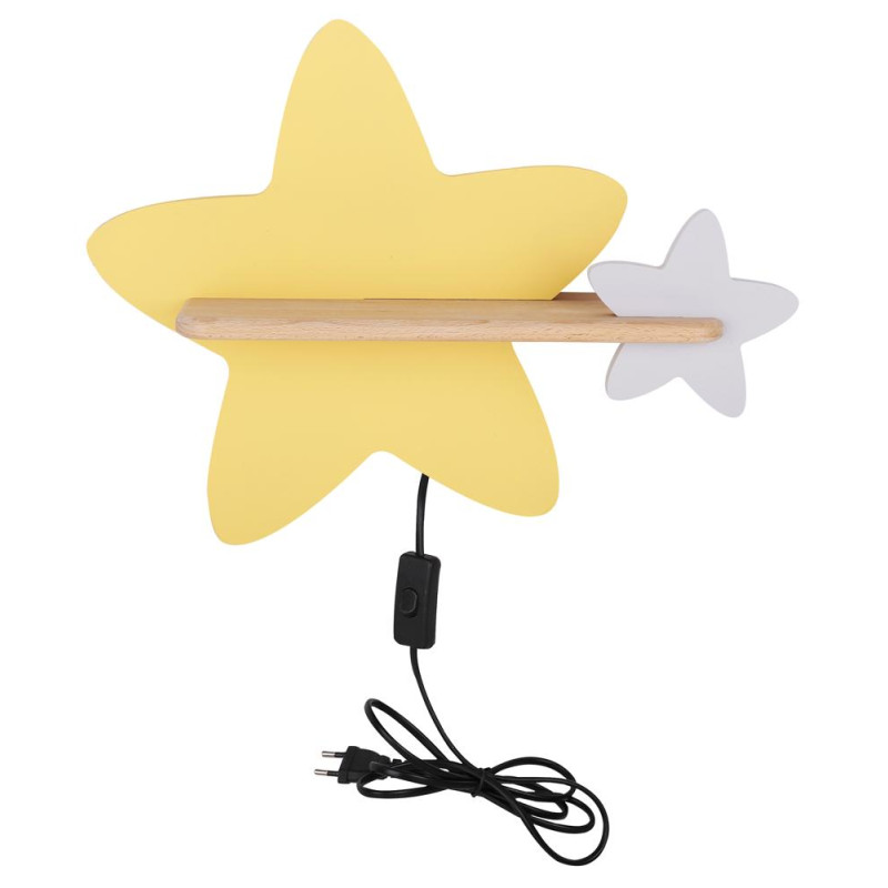 STAR LAMPA KINKIET ŚCIENNY 5W LED IQ KIDS Z PRZEWODEM Z WŁ. I WTYCZKĄ