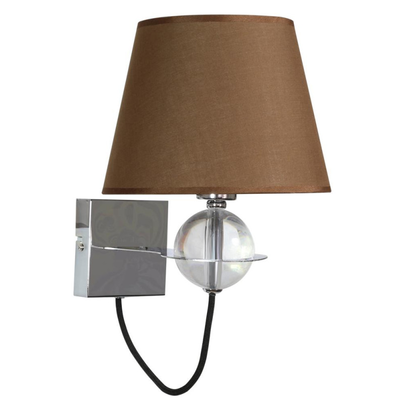 TESORO LAMPA KINKIET 1X40W E14 BRĄZOWY