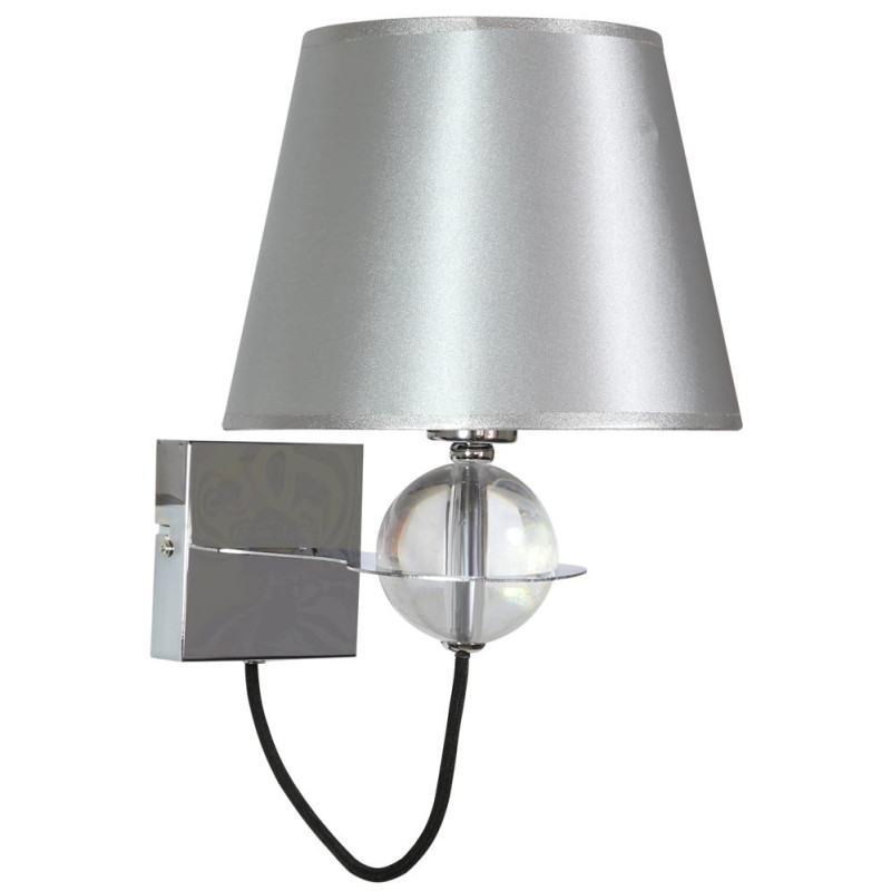 TESORO LAMPA KINKIET 1X40W E14 SREBRNY