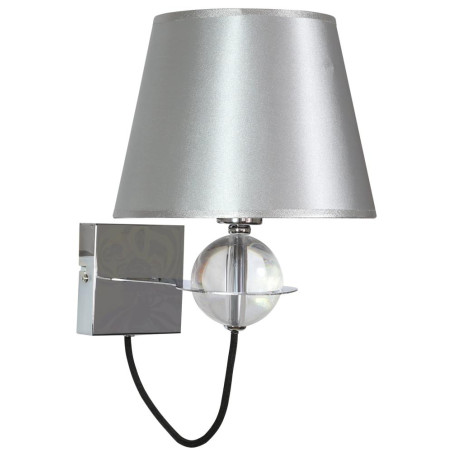 TESORO LAMPA KINKIET 1X40W E14 SREBRNY