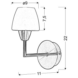 TOGO LAMPA KINKIET 1X40W G9 NIKIEL MAT PROMOCJA