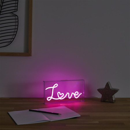 Lampa LED Love akrylowa