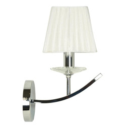 VALENCIA LAMPA KINKIET 1X40W E14 CHROM 15X36