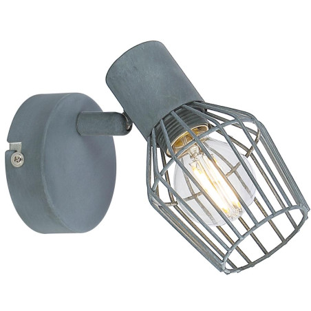 VIKING LAMPA KINKIET 1X40W E14 SZARY