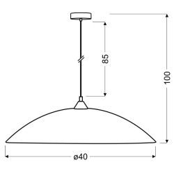 YOUNG 40 LAMPA WISZĄCA 1X60W E27