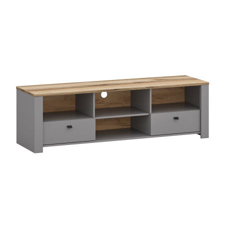 LATOUR B RTV CABINET 2DR 165CM GREY/LIGHT OAK DELANO