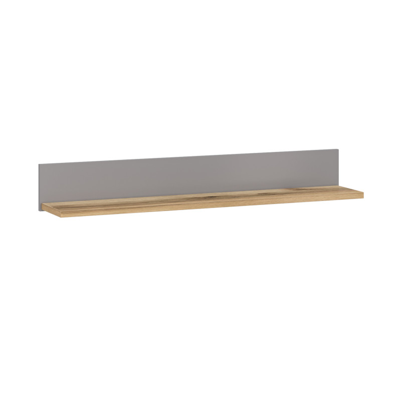 LATOUR D WALL SHELF 115 CM GREY/ OAK DELANO LIGHT