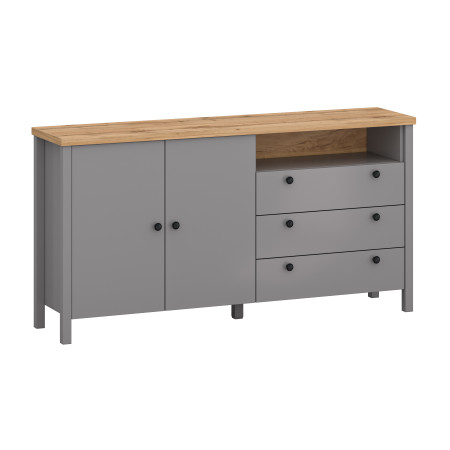 MELINI K SIDEBOARD 2D3DR gray slate / delano light