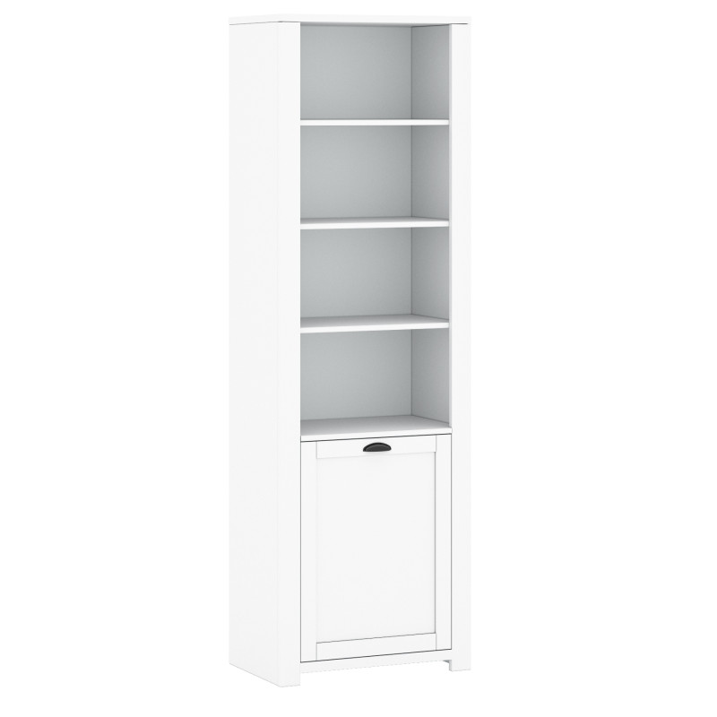 MONE R LIVING ROOM BOOKCASE 1D WHITE