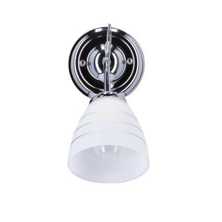 SIMPLI LAMPA KINKIET 1*40W E27 CHROM  Z KRYSZTAŁKIEM+KLOSZ Z PASKIEM