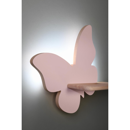 Butterfly lampa kinkiet 5w led 4000k iq kids różowy