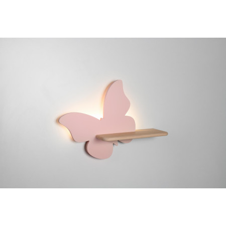 Butterfly lampa kinkiet 5w led 4000k iq kids różowy