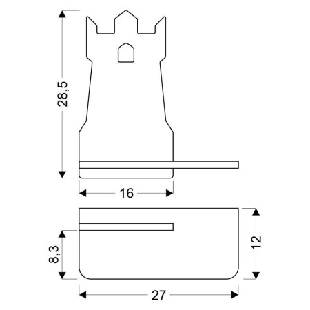 Tower lampa kinkiet 4w led 4000k iq kids niebieski