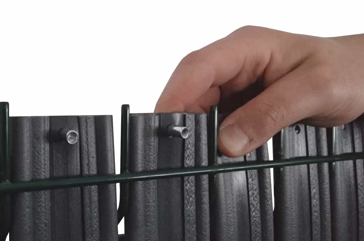 Fence panel strips set narrow 44-62mm 153x250cm RD03 Grey - photo 12