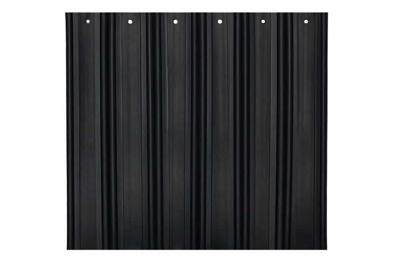 Listwy ogrodzeniowe pionowe szerokie 62-80mm 123x250cm RD04 Czarny - zdjęcie 2