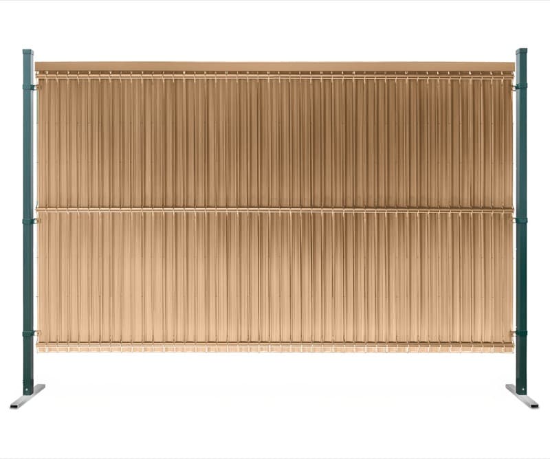 Listwy ogrodzeniowe pionowe wąskie 44-62mm 153x250cm RD08 Słomkowy